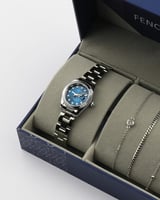 هدية نسائية فينشي ساعة من الستيل واساور