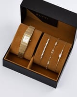 هدية نسائية الفي اند كو ساعة وأساور بتصميم مميز