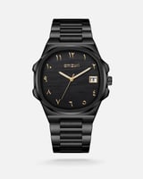 ‎ ساعة رجالية ايمزوري من الستيل بلون أسود | EAS032...