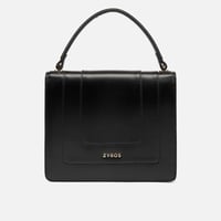 ‎ شنطة زايروس النسائية من الجلد باللون الأسود بتصم...