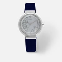 ‎ ساعة زايروس نسائيه من المخمل الأزرق | ZAV016L110...