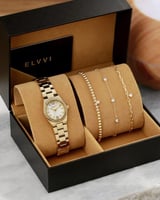 ‎ طقم هدايا نسائي إلڤي بتصميم كلاسيك | SLOS036L010...