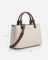 شنطة نسائية الفي اند كو من الجلد بلون بيج