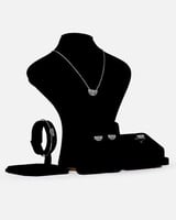 ‎ طقم أطفال مميز باللون الفضي