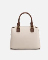  شنطة نسائية باللون الأبيض و البني