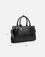 شنطة نسائية إمزوري جلد بلون أسود