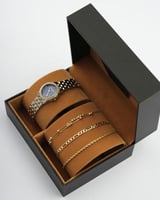 هدية نسائية الفي اند كو مميزة ساعة ستيل واساور