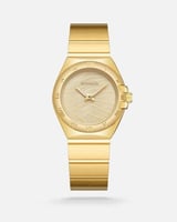 ساعة نسائية الفي اند كو بسير ستيل باللون الذهبي