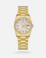 ساعة نسائية ستيل ذهبي الفي اند كو