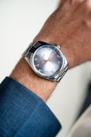 ‎ ساعة رجالية زايروس ستيل باللون الفضي