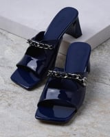 حذاء نسائي زايروس بتصميم كلاسيك بلون أزرق