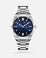 ‎ ساعة رجالية زايروس ستيل باللون الفضي