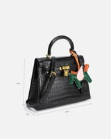 شنطة نسائية الفي اند كو بتصميم مميز بلون أسود