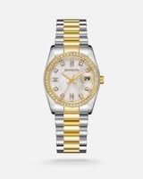 ساعة نسائية ستيل فضي وذهبي الفي اند كو