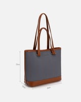 شنطة نسائية الفي اند كو باللون البني والأزرق