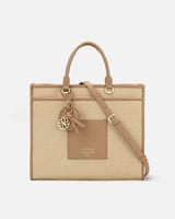 ‎ شنطة نسائيه بتصميم واسع بلون بني | ZLH721L7601