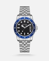 ‎ ساعة رجالية ستيل بلون فضي