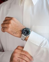 ‎ ساعة رجالية ستيل باللون الفضي