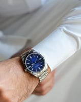 ‎ ساعة رجالية زايروس ستيل باللون الفضي