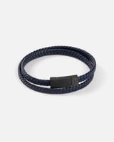 ‎ سوار رجالي من الجلد باللون الأزرق | ZRB030M0205