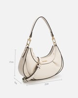 شنطة نسائية الفي اند كو من الجلد بلون أبيض