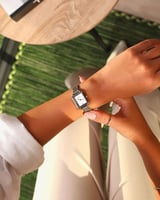 ‎ ساعة نسائيه اليتير ستيل بلون فضي وذهبي | TAS009L...