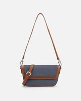 شنطة نسائية الفي اند كو باللون الأزرق والبني