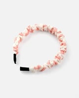 طوق للشعر باللون الوردي والأبيض