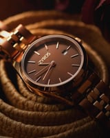 ساعة نسائية ستيل بلون بني