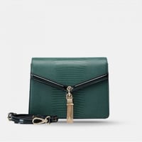 ‎ شنطة زايروس النسائية من الجلد الناعم باللون الأخ...