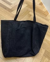 ‎ شنطة نسائية من القماش بلون أسود | MLH028F02