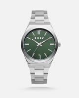 ‎ ساعة رجالية من آن بسير ستيل فضي | NAS033M110811