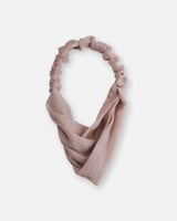 طوق قماشي للشعر باللون البيج