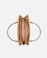 شنطة نسائية إمزوري جلد بلون بني