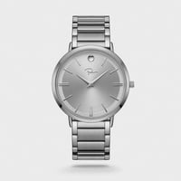 ‎ ساعة رجالية من الستيل باللون الفضي | PAS004M1111...