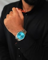 ساعة رجالية الفي اند كو ستيل بلون فضي