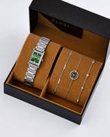 هدية نسائية الفي اند كو ساعة وأساور بتصميم مميز