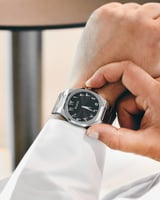 ‎ ساعة رجالية من إلڤي ستيل بلون فضي | LAS012M11021...