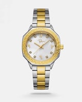 ‎ ساعة فليب مارسيه النسائية من الستيل بلون فضي وذه...