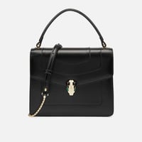 ‎ شنطة زايروس النسائية من الجلد باللون الأسود بتصم...