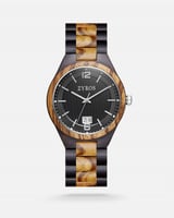 ‎ ساعة رجاليه بسير من الستيل والخشب | ZAW001M25022...