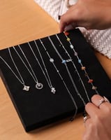 ‎ ١٠ قطع اكسسوارات أنيقة بلون فضي