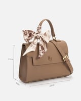 ‎ شنطة نسائية من الفي بلون بني