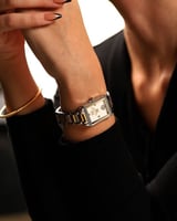 ‎ ساعة نسائيه بسير ستيل بلون ذهبي وفضي | EAS005L06...