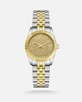 ‎ ساعة نسائية من فنشي بلون ذهبي وفضي