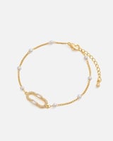 ‎ اسوارة نسائية بتصميم أنيق بلون ذهبي