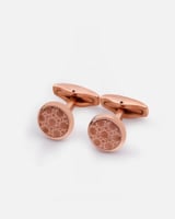 ‎ كبك رجالي بتصميم متفرد بلون روز قولد | ZRC016M10