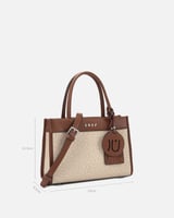 ‎ شنطه بتصميم عصري بلون بيج وبني | NLH009F440711