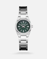 ‎ ساعة اليتير نسائيه بسير ستيل باللون الفضي