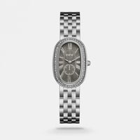 ‎ ساعة اليتير النسائية من الستيل بلون فضي | TOA009...